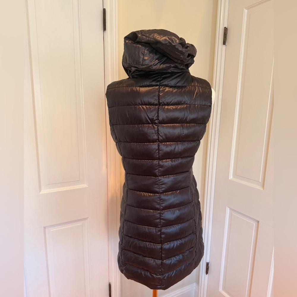 Herno Shiny Black Puffer Vest Iconico Serena - Picture 6 of 12